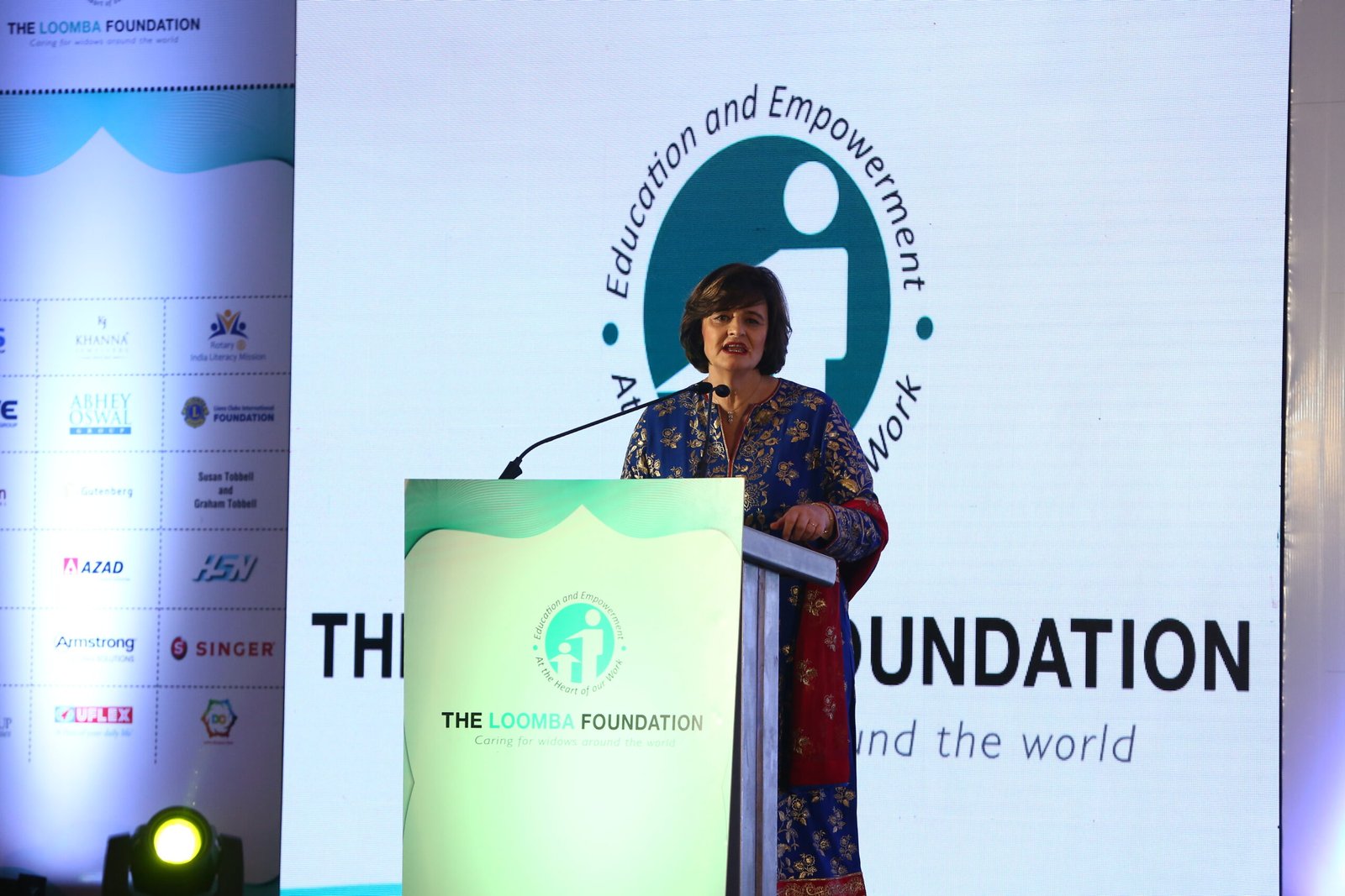 Loomba Foundation holds charity dinner to raise funds for widows