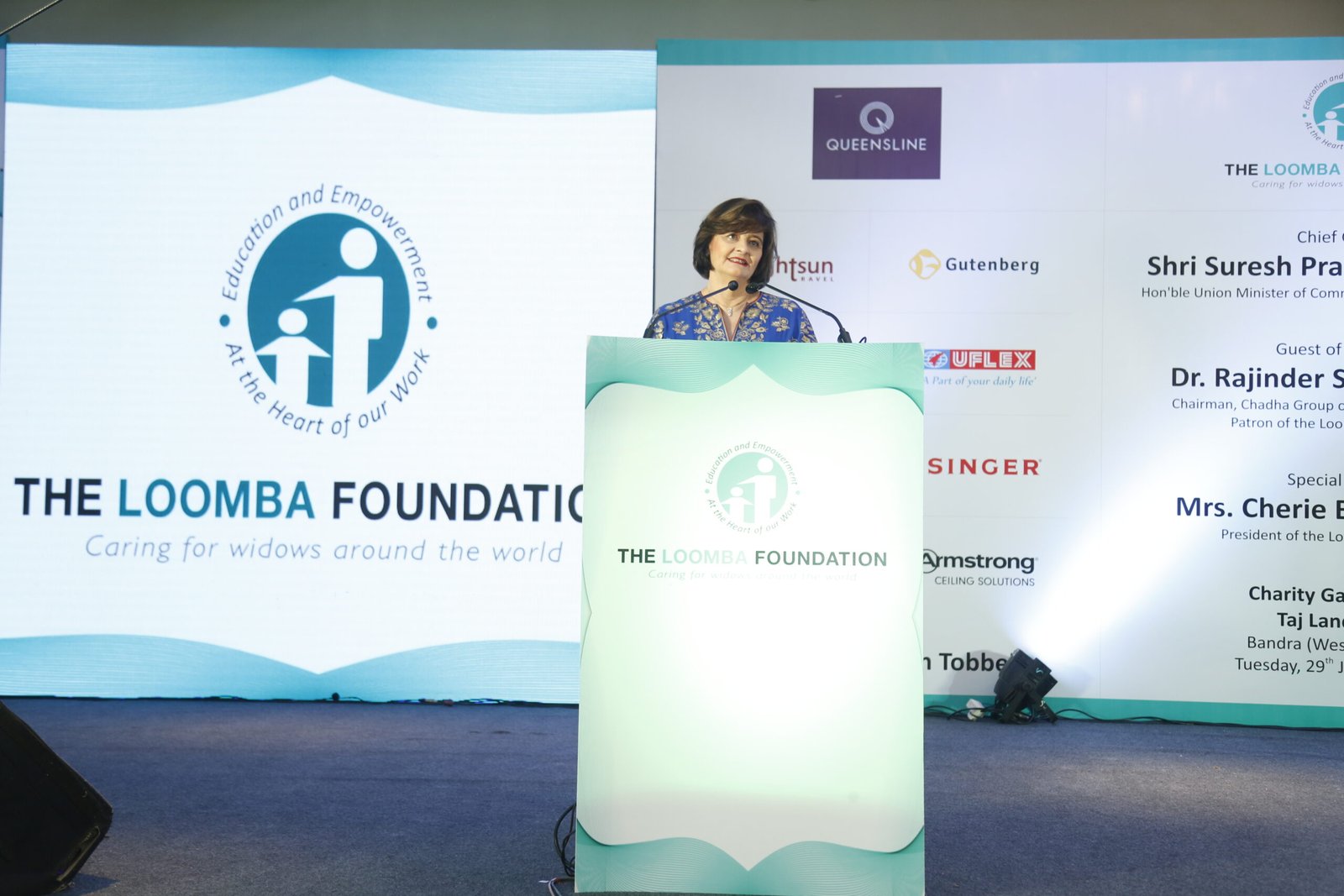 Loomba Foundation holds charity dinner to raise funds for widows